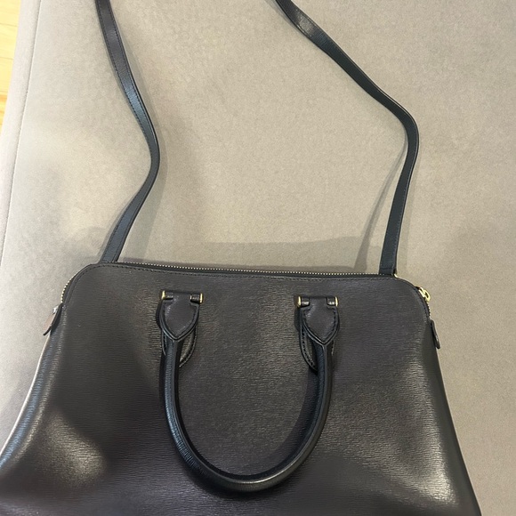 Ralph Lauren leather satchel black & gold hardware - Picture 3 of 11